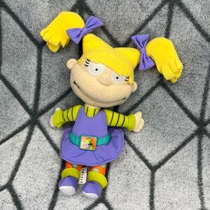 Vintage 1998 Rugrats Angelica Star Bean Plush Mattel Nickelodeon S